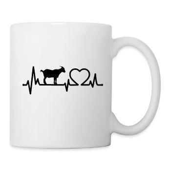 Goat Heartbeat Farm Goat Goat Bill - Mug - white - Right