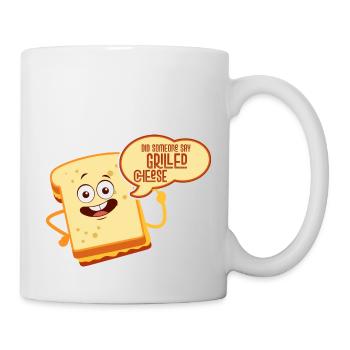 Quelqu’un a-t-il dit sandwich au fromage grillé - Mug blanc - blanc - Droite