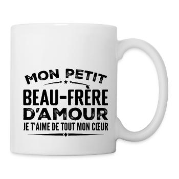 Gift Brother-in-law of love I love you with my heart - Mug - white - Right