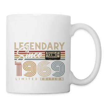 Légendaire Depuis 1969 Vintage Rétro Anniversaire - Mug blanc - blanc - Droite