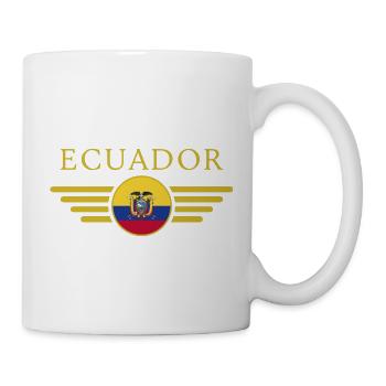 Ich liebe Ecuador Design T-Shirt - Tasse - Weiß - Rechts