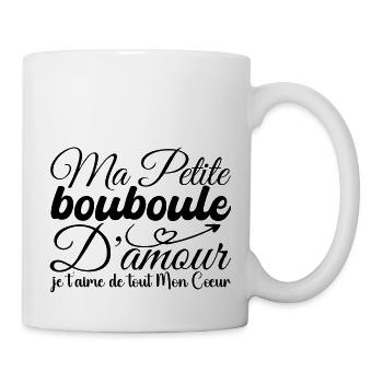 Cadeau bouboule d'amour, ma bouboule je t'aime - Mug blanc - blanc - Droite