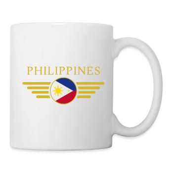 J’aime les Philippines, T-shirt design de style élégance - Mug blanc - blanc - Droite