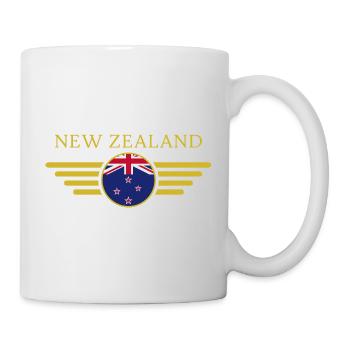 J’aime la Nouvelle-Zélande, T-shirt design de style élégance - Mug blanc - blanc - Droite