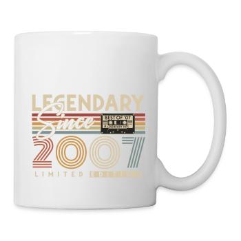 Legendary Since 2007 Vintage Retro Birthday - Mug - white - Right