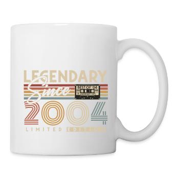Légendaire depuis 2004 Vintage Rétro Anniversaire - Mug blanc - blanc - Droite