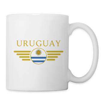 Ich liebe Uruguay, Eleganz Stil Design T-Shirt - Tasse - Weiß - Rechts