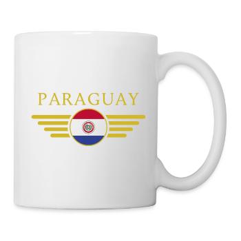 J’aime le Paraguay, T-shirt design de style élégance - Mug blanc - blanc - Droite