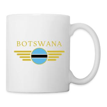 J’aime le Botswana, T-shirt design de style élégance - Mug blanc - blanc - Droite