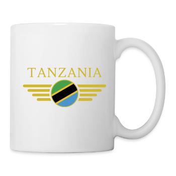 J’aime la Tanzanie, T-Shirt Design Style Élégance - Mug blanc - blanc - Droite