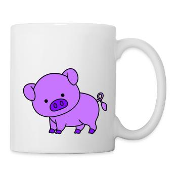 Cochon - Mug blanc - blanc - Droite