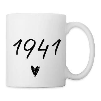1941 Herzgeburtstag - Tasse - Weiß - Rechts