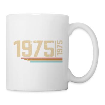 Millésime Anniversaire 1975 Fête Anniversaire 1975 - Mug blanc - blanc - Droite