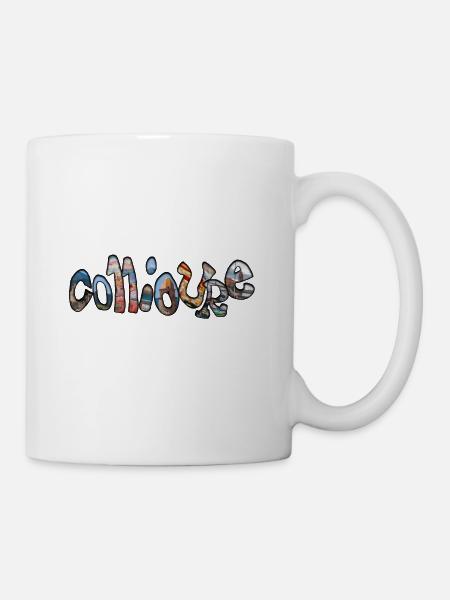 COLLIOURE LETTRE - Mug blanc - blanc