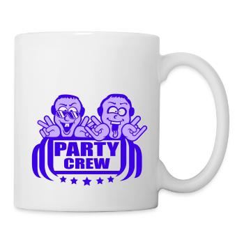 Party Crew 2 DJ Fun Club Metal Friends Two Team - Mug - white - Right