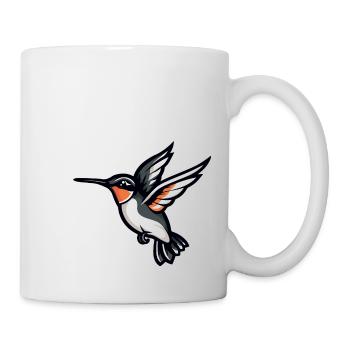 kolibri vogel - Tasse - Weiß - Rechts