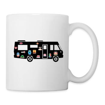Intégral avec Stickers - Mug blanc - blanc - Droite