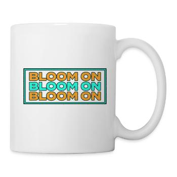 Bloom On lettrage - Mug blanc - blanc - Droite