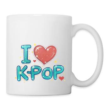 Ich liebe K-Pop - Tasse - Weiß - Rechts