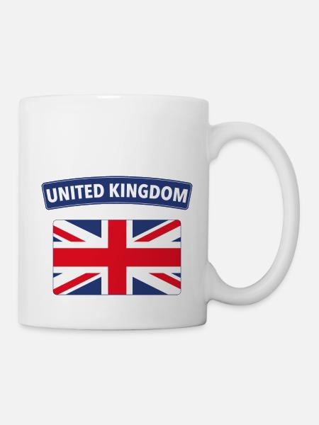 1172 England flag mens ladies - Mug - white