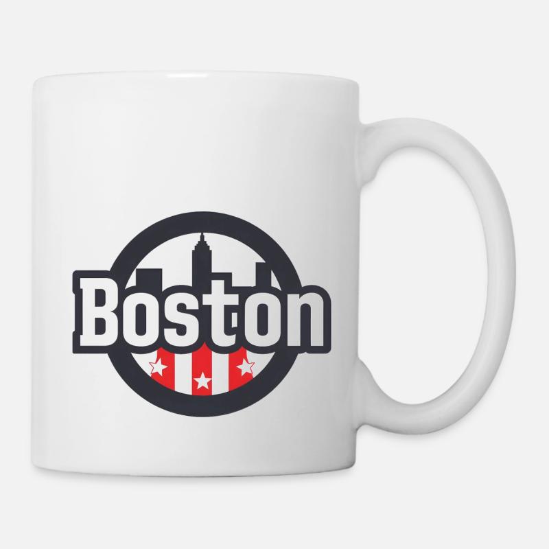 Boston USA Geschenk - Tasse - Weiß