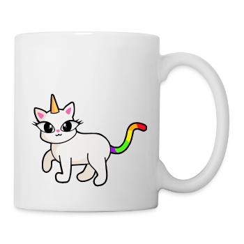 Unicorn Unicorns Cat Kittens Kids - Mug - white - Right