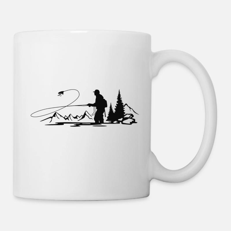 Pêche à la mouche dans le Sauerland - Mug blanc - blanc