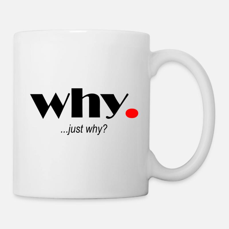 POURQUOI - Mug blanc - blanc