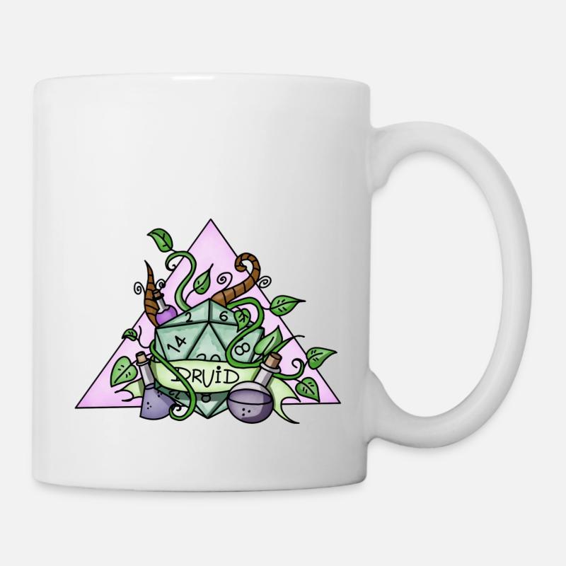 Druide | JdR | Magique | Trucs ringards | Fait à la main | - Mug blanc - blanc