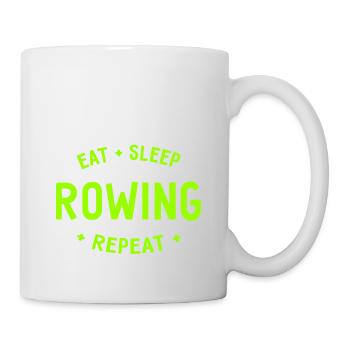 Eat Sleep Rowing Repeat Rowing Rowers - Mug - white - Right