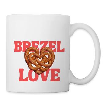 Brezel Love – Das perfekte T-Shirt für Brezel-Fans - Tasse - Weiß - Rechts
