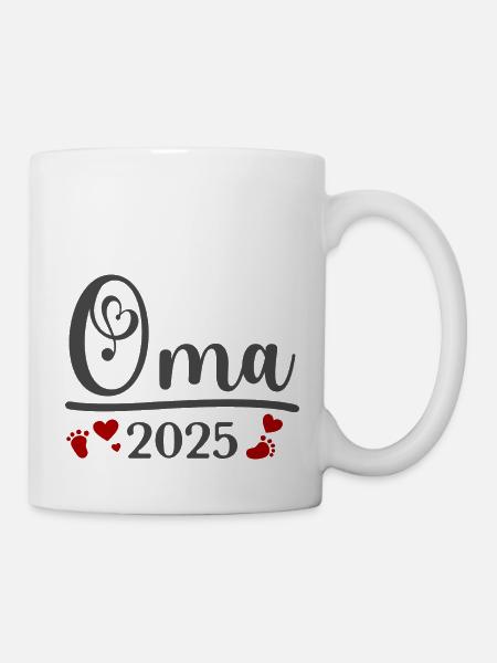 Oma 2025 - Tasse - Weiß