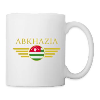 J’aime l’Abkhazie, T-shirt design de style élégance - Mug blanc - blanc - Droite