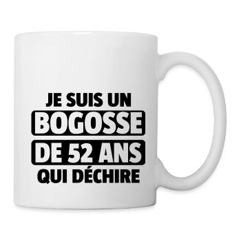 homme de 52 ans / cadeau 52 ans / t-shirt 52 ans - Mug blanc - blanc - Droite