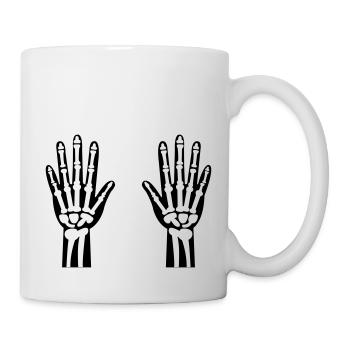 Skeleton Hands 01 - Mug - white - Right
