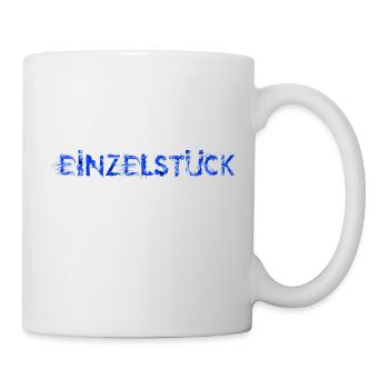 Einzelstück blau - Tasse - Weiß - Rechts