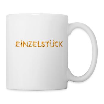 Einzelstück orange - Tasse - Weiß - Rechts