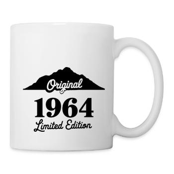 Original 1964 Jahrgang Berge Vintage Geburtstag - Tasse - Weiß - Rechts