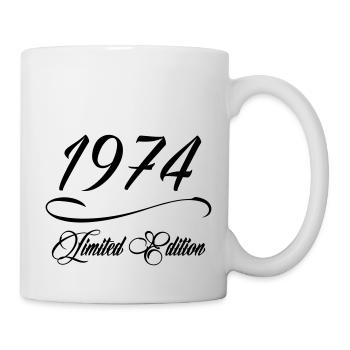 Limited Edition 1974 - Geburtstag 1974 - Tasse - Weiß - Rechts