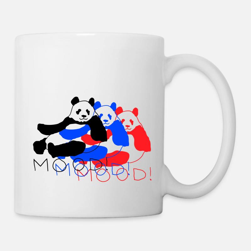 Panda Mood Tricolore - Mug blanc - blanc