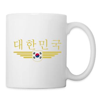 J’aime la Corée du Sud Design T-shirt Outfit - Mug blanc - blanc - Droite