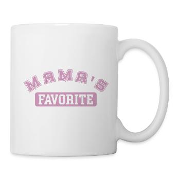 Mama's favorite pink - Mug - white - Right