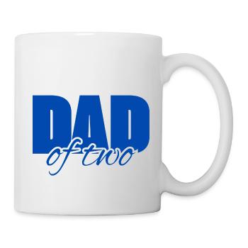 Dad of Two blue - Tasse - Weiß - Rechts