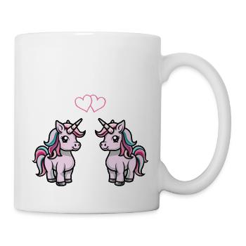 L’amour de la licorne - Mug blanc - blanc - Droite