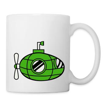 U-Boot Unterseeboot Tauchgang Tauchboot Kapitän - Tasse - Weiß - Rechts