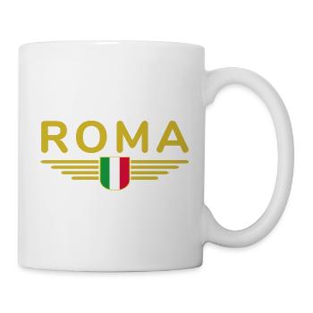 Rome Italie Fan Design T Shirt Tenue - Mug blanc - blanc - Droite