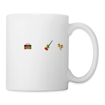 Reggae-Herzschlag - Tasse - Weiß - Rechts