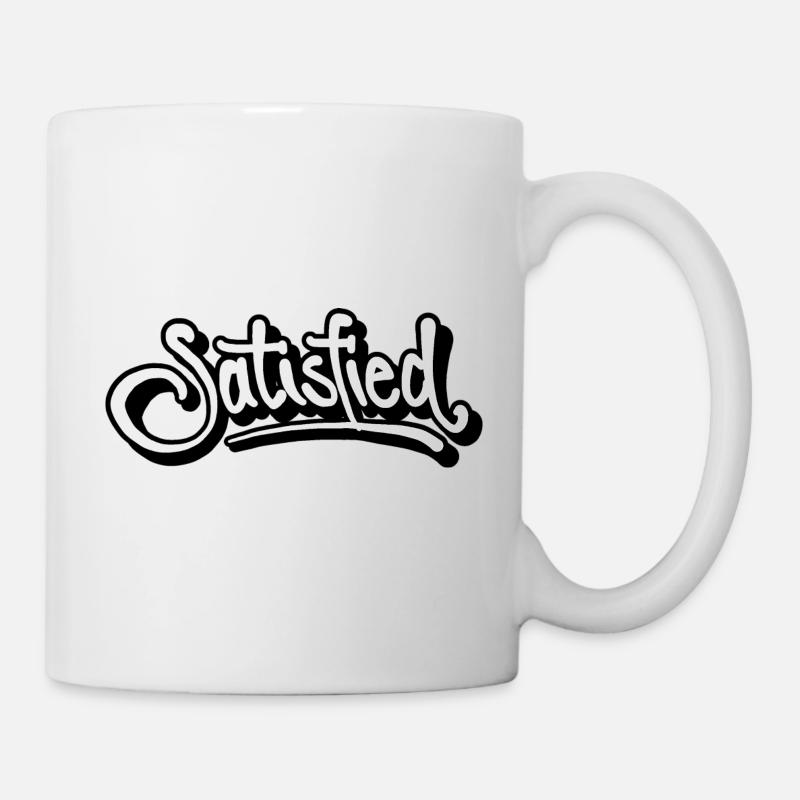 satisfait! - Mug blanc - blanc