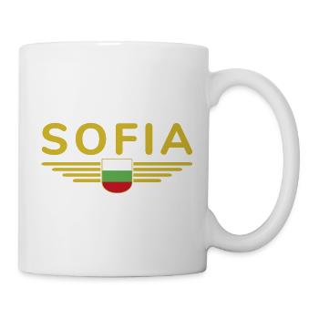Sofia Design – Proud of Bulgaria's capital - Mug - white - Right