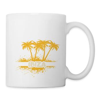 Ibiza als Party - Tasse - Weiß - Rechts